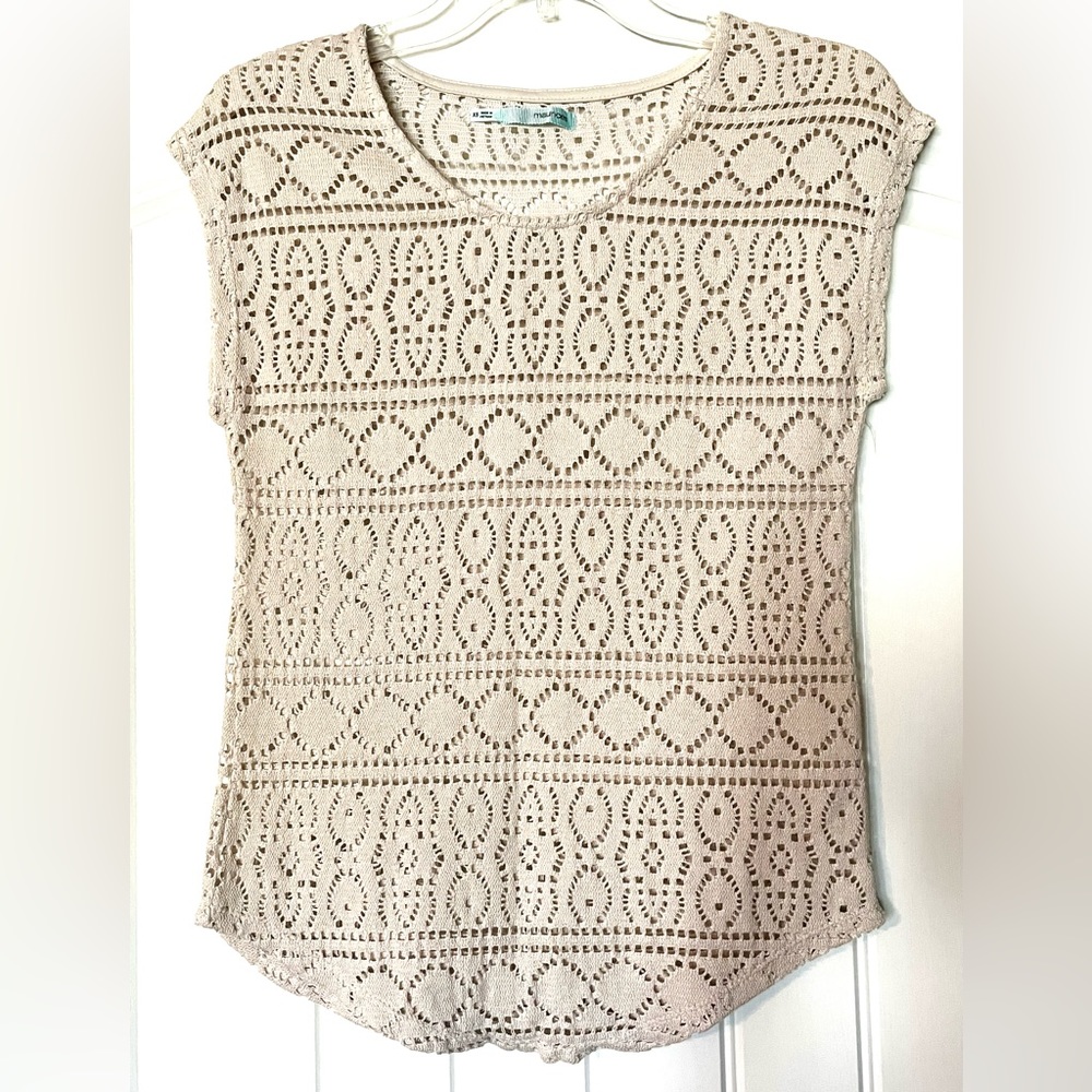 Maurice’s Open Knit Sparkle Top-Sz XS-LIKE NEW